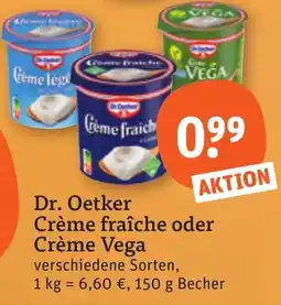 tegut Dr. Oetker Crème fraîche oder Crème VEGA Angebot