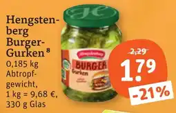 tegut Hengstenberg Burger-Gurken Angebot