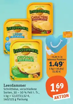 tegut Leerdammer Schnittkäse Angebot