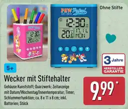 Aldi Nord PAW Patrol Wecker mit Stiftehalter Angebot