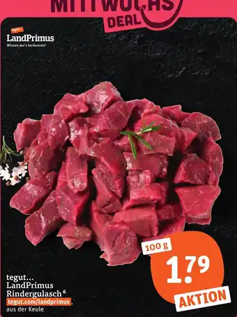 tegut LandPrimus Rindergulasch Angebot