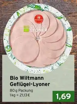 CAP Markt Bio Wiltmann Geflügel-Lyoner Angebot