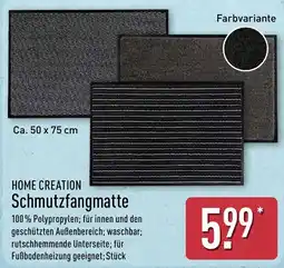 Aldi Nord HOME CREATION Schmutzfangmatte Angebot
