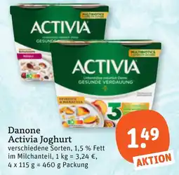 tegut Danone Activia Joghurt Angebot