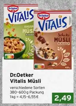 CAP Markt DR. OETKER Vitalis-Müsli Angebot