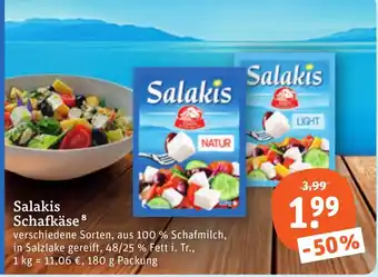 tegut Salakis Schafkäse Angebot