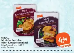 tegut tegut... Mini-Cordon bleu oder -Knusperschnitzel Angebot