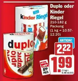 HIT Duplo oder Kinder Riegel Angebot
