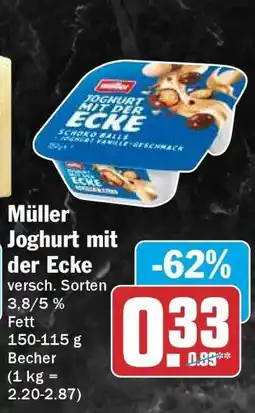 HIT MÜLLER Joghurt mit der Ecke Angebot