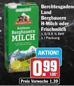HIT Berchtesgadener Land Bergbauern H-Milch oder Frischmilch Angebot