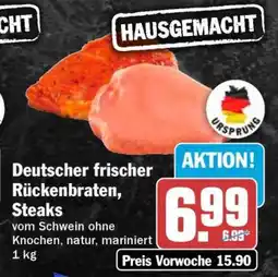 HIT Deutscher frischer Rückenbraten, Steaks Angebot