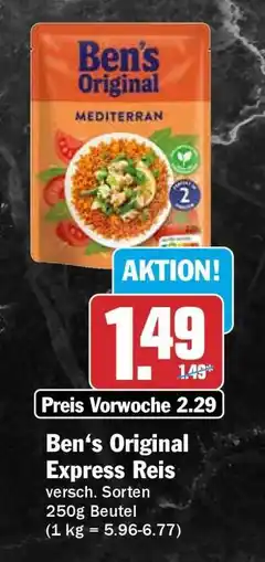 HIT Ben’s Original Express Reis Angebot