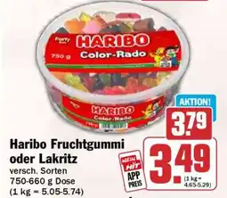 HIT Haribo Fruchtgummi oder Lakritz Angebot