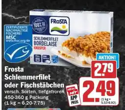 HIT FROSTA Schlemmerfilet oder Fischstäbchen Angebot