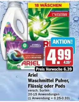 HIT Ariel Waschmittel Pulver, Flüssig oder Pods Angebot
