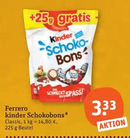 tegut Ferrero kinder Schokobons Classic Angebot