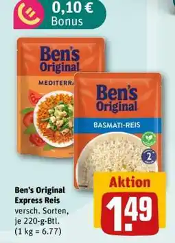 nahkauf Ben’s Original Express Reis Angebot