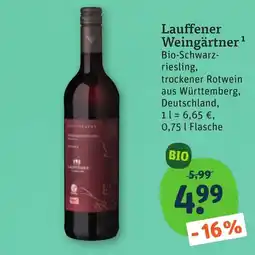 tegut Lauffener Weingärtner Bio-Schwarzriesling Angebot