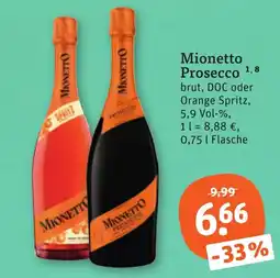 tegut Mionetto Prosecco Angebot