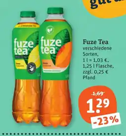tegut Fuze Tea Angebot