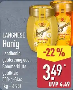 Aldi Nord LANGNESE Honig Angebot