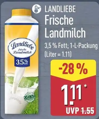 Aldi Nord LANDLIEBE Frische Landmilch Angebot