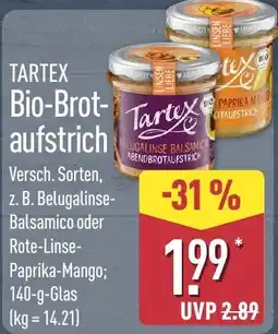 Aldi Nord Tartex Bio-Brot- aufstrich Angebot