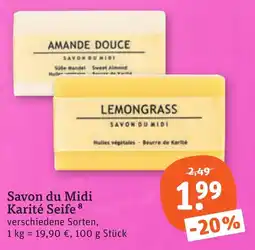 tegut Savon du Midi Karité Seife Angebot
