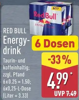 Aldi Nord RED BULL Energy-drink Angebot
