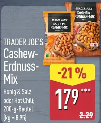 Aldi Nord TRADER JOE'S Cashew-Erdnuss-Mix Angebot
