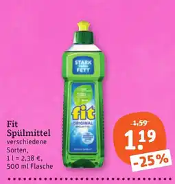 tegut Fit Spülmittel Angebot