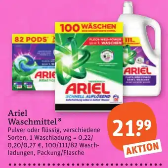tegut Ariel Waschmittel Angebot