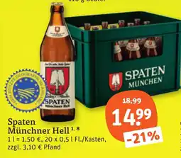 tegut Spaten Münchner Hell Angebot