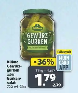 Combi Kühne Gewürzgurken oder Gurkensalat 720-ml-Glas Angebot