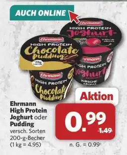 Combi Ehrmann High Protein Joghurt oder Pudding Angebot