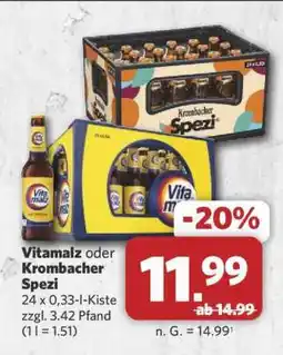 Combi Vitamalz oder Krombacher Spezi Angebot