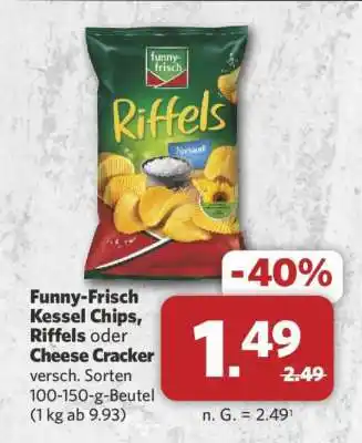 Combi Funny-Frisch Kessel Chips, Riffels oder Cheese Cracker Angebot