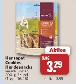 Combi Hansepet Cookies Hundesnacks Angebot