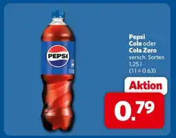 Combi Pepsi Cola oder Cola Zero Angebot