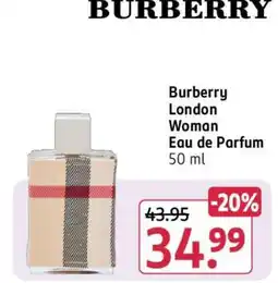 Rossmann Burberry London Woman Eau de Parfum 50 ml Angebot