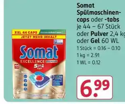 Rossmann Somat Spülmaschinen-caps oder -tabs Angebot