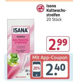 Rossmann Isana Kaltwachsstreifen 20 Stück Angebot
