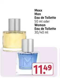 Rossmann Mexx Man Eau de Toilette 50 ml oder Woman Eau de Toilette 30/40 ml Angebot