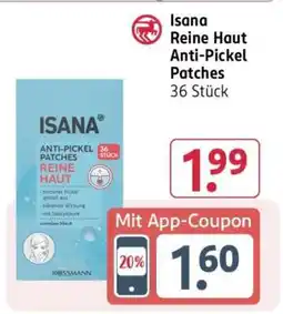 Rossmann Isana Reine Haut Anti-Pickel Patches 36 Stück Angebot