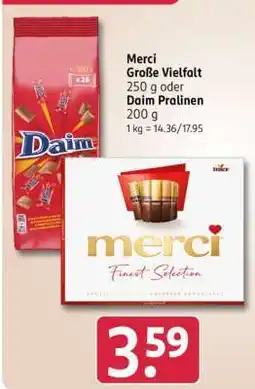 Rossmann Merci Große Vielfalt Angebot
