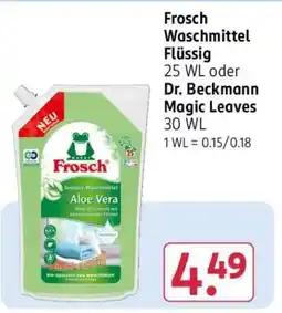 Rossmann Frosch Waschmittel flüssig Angebot