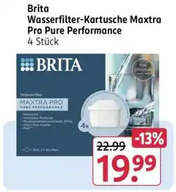 Rossmann Brita Wasserfilter-Kartusche Maxtra Pro Pure Performance 4 Stück Angebot