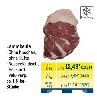 METRO Lammkeule Angebot