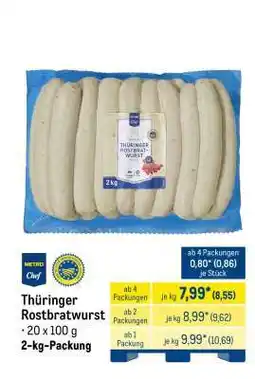 METRO Thüringer Rostbratwurst Angebot