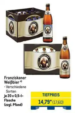 METRO Franziskaner Weissbier Angebot
